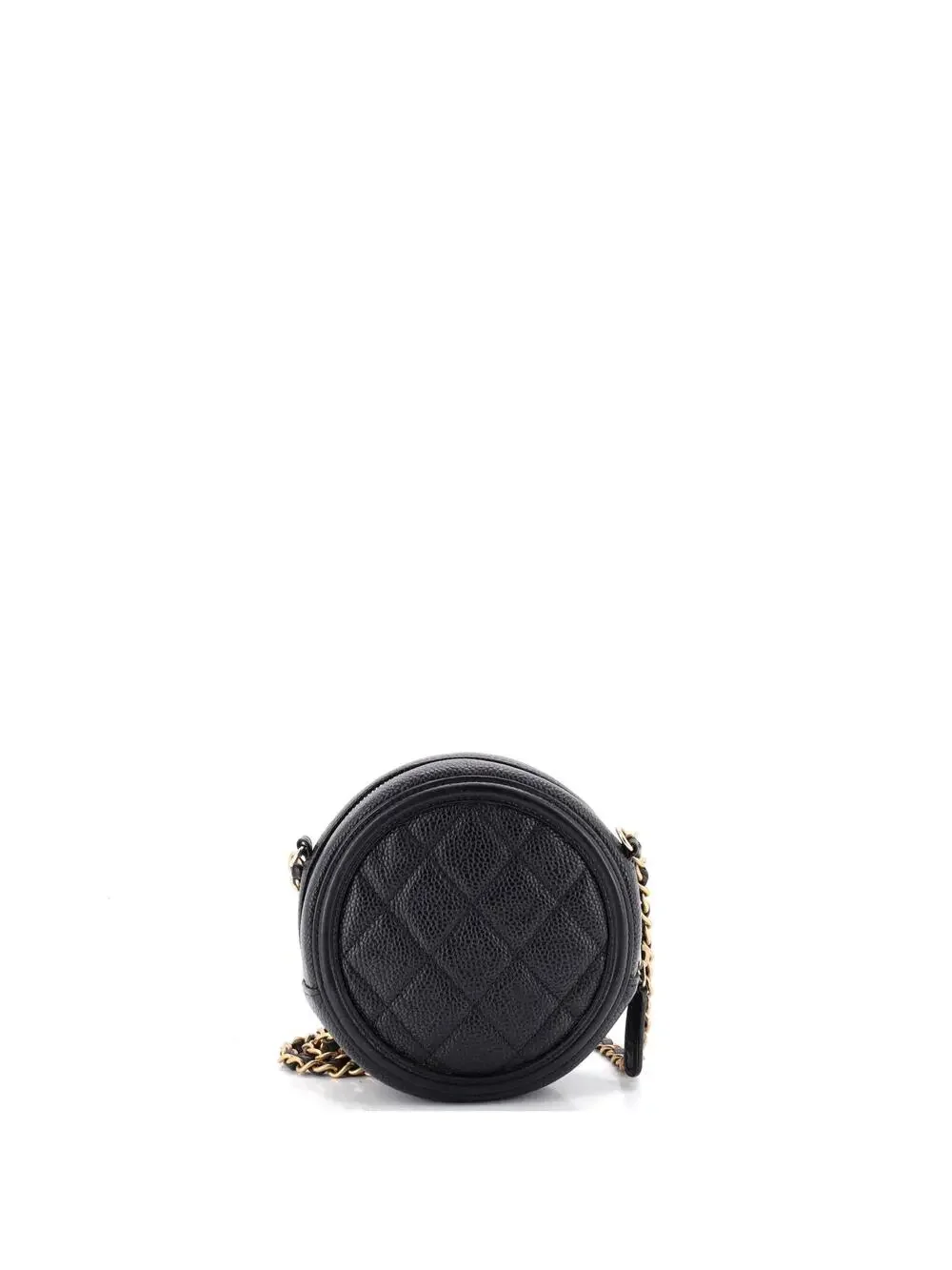 Chanel Filigree Round Clutch With Chain #285332C29B